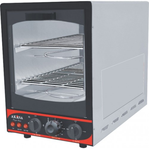 Pizza Oven 9 x 18 Inch With 2 Wire Grills SS