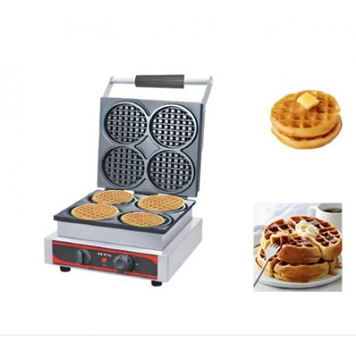 Waffle Machine 4 Inch Circular 4 Waffles