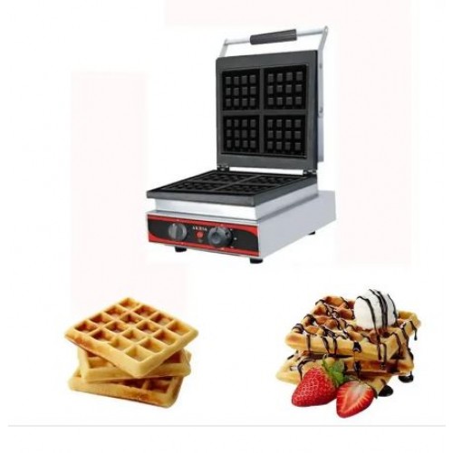 Waffle Machine 4 Inch Square 4 Waffles