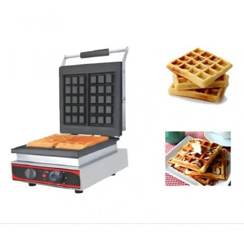 Waffle Machine 7x4 Inch Rectangular 2 Waffles