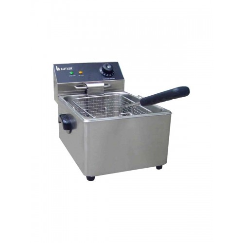 8 litre Single Tank Electric Fryer with side handles