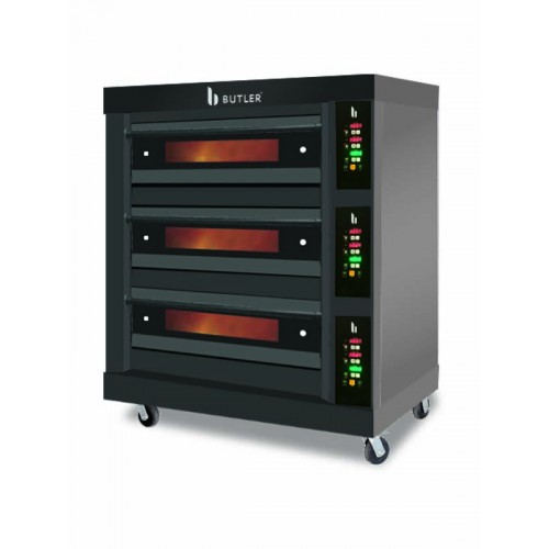 Three Deck Gas Oven - 6 Trays