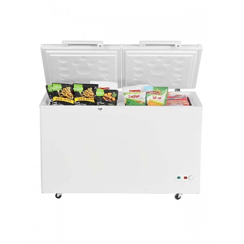 Two Lid 2 in 1 Chest Freezer/Cooler 383 Ltrs 5 Star Energy Rated