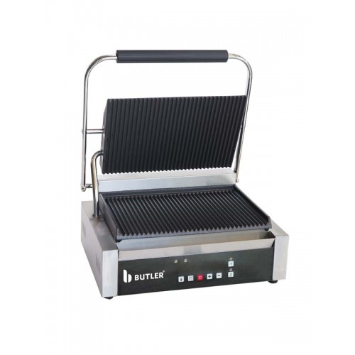 Electric Panini Grill with Digital Controls & Alarm