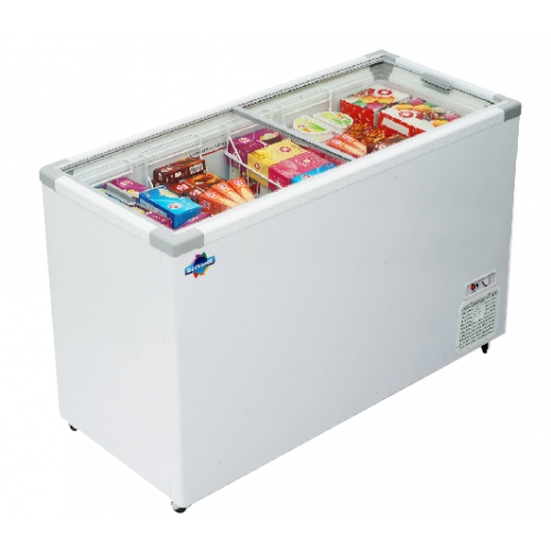 Flat Glass Freezer 453Ltr Rockwell