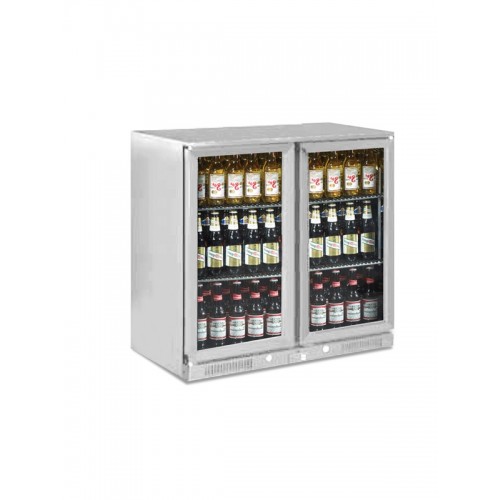 Back Bar Chiller 200 Litres Stainless Steel