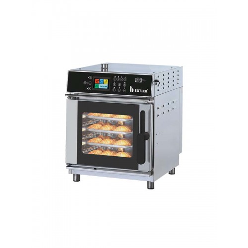 Electric Combi Steamer for 4 trays Touch Screen