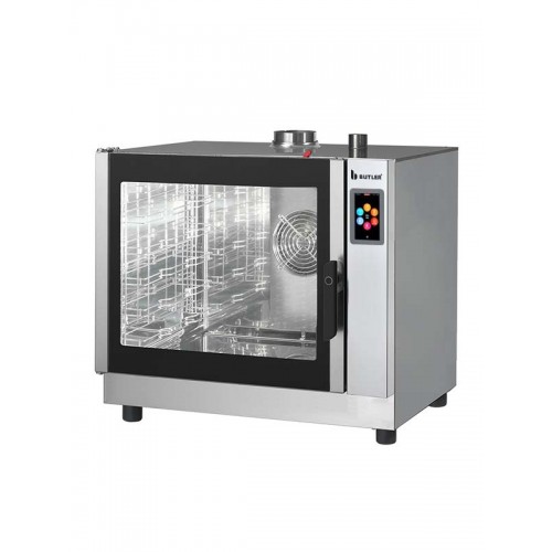 Gas Combi Steamer for 7 trays Touch Screen Multi Level Cooking