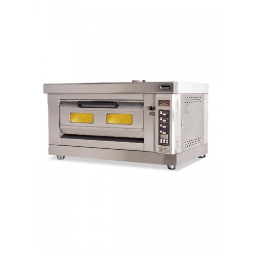 Single Deck Electric Pizza Oven With Steam, Computer Control 2 Trays