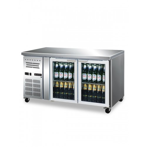 Under Counter Back Bar Chiller 282 Litres Stainless Steel